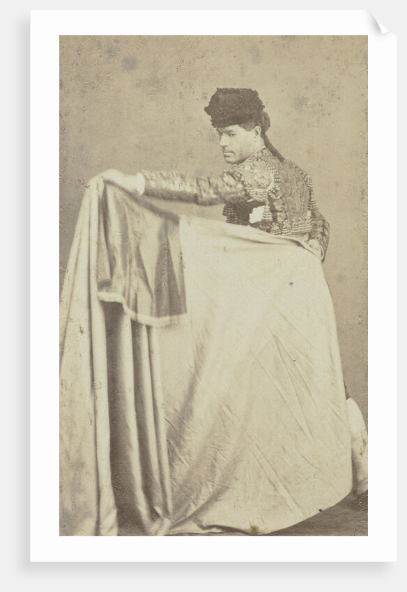 Portrait toreador with cloth by J. Laurent
