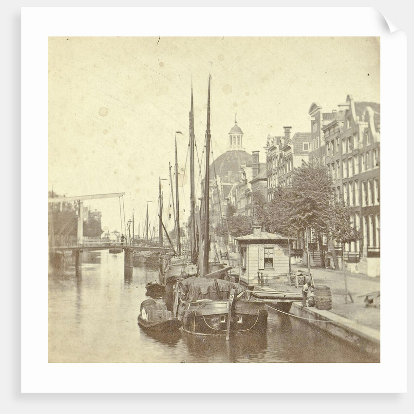 view of the Singel in Amsterdam by Anonymous