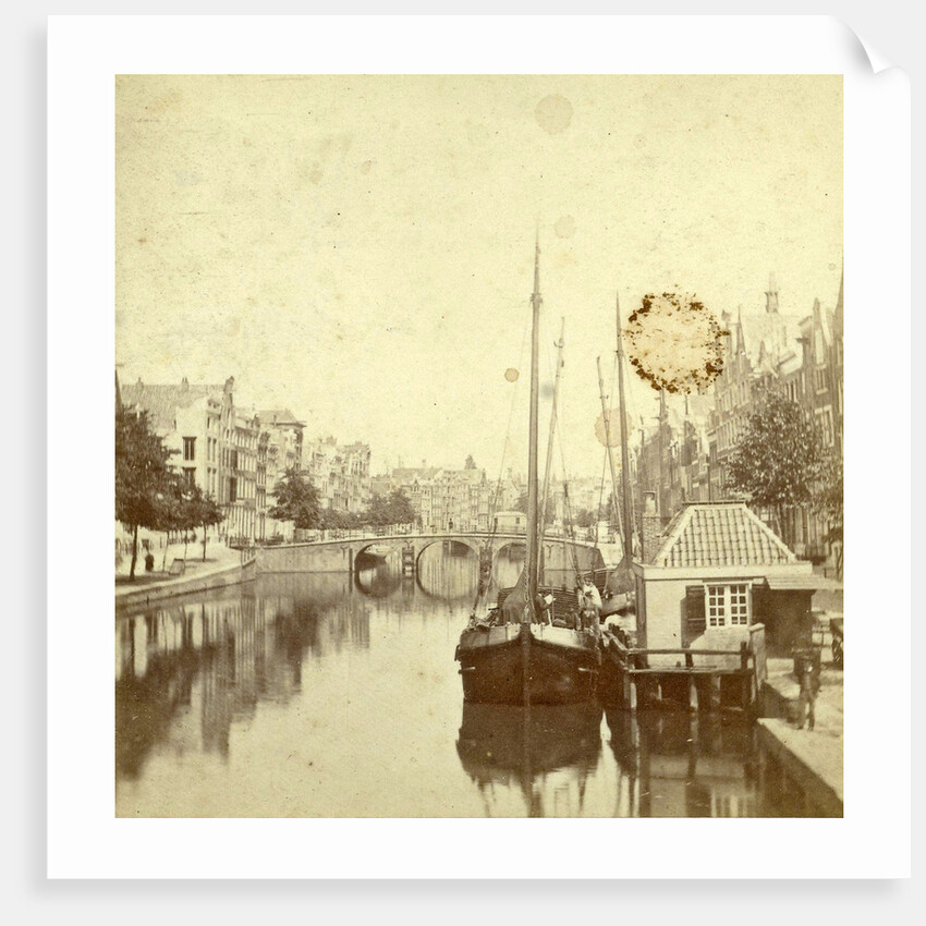 the Singel in Amsterdam at about the Gasthuismolensteeg by Anonymous
