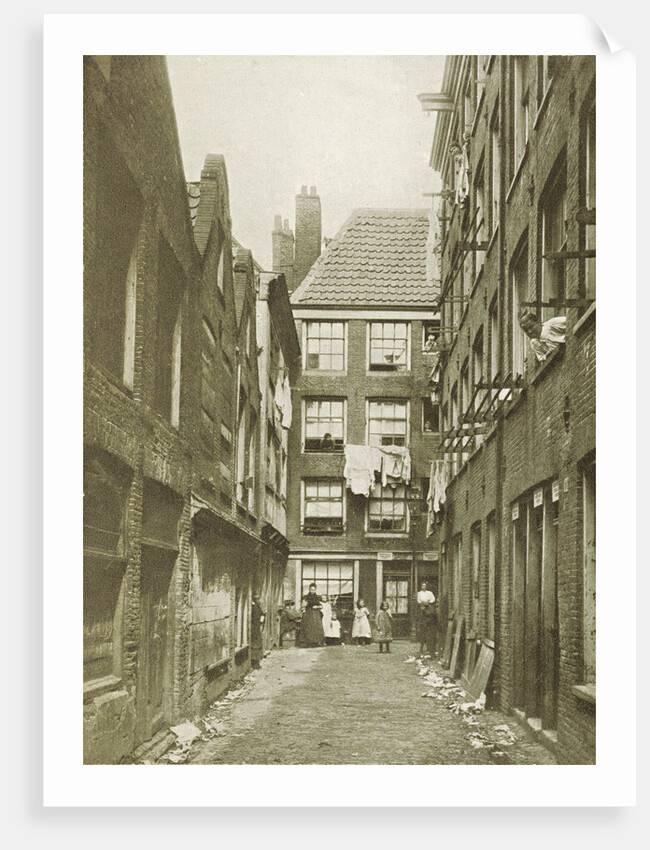 GVuile Weespad with dilapidated housing in Amsterdam by Anonymous