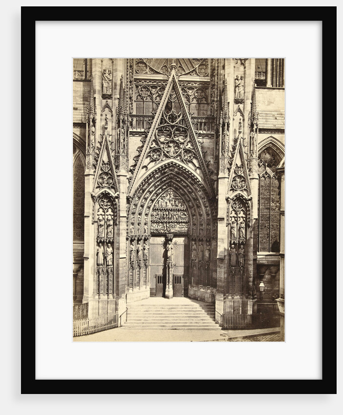 Façade of Notre Dame in Rouen France by Anonymous