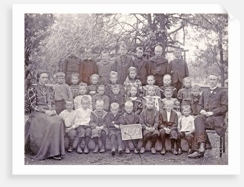 Group Portrait, class photos, class of H S II in Ter Aar by Bernard de Jong