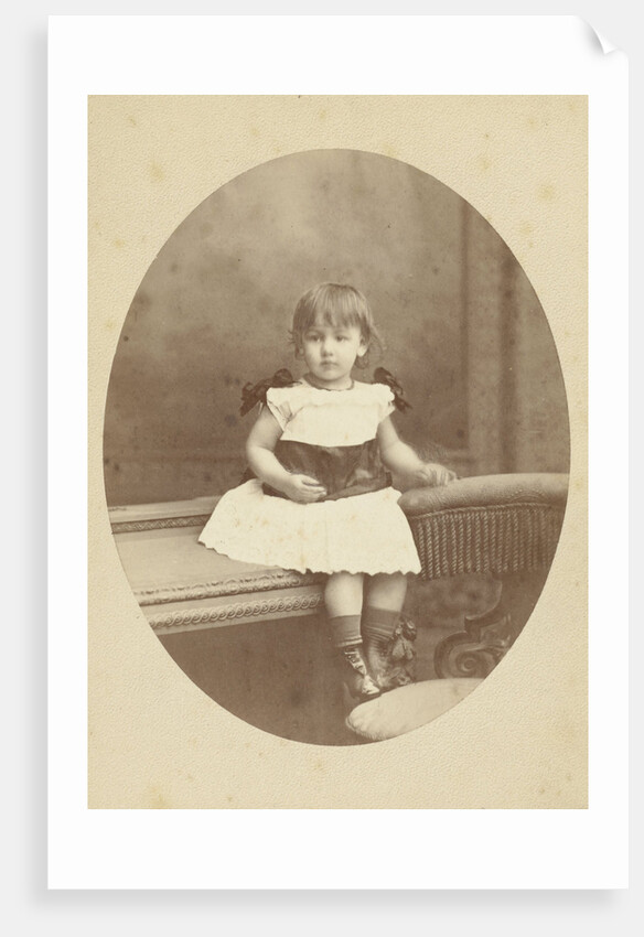 Oval studio portrait of Ida van Braam by C.E. Westerborg