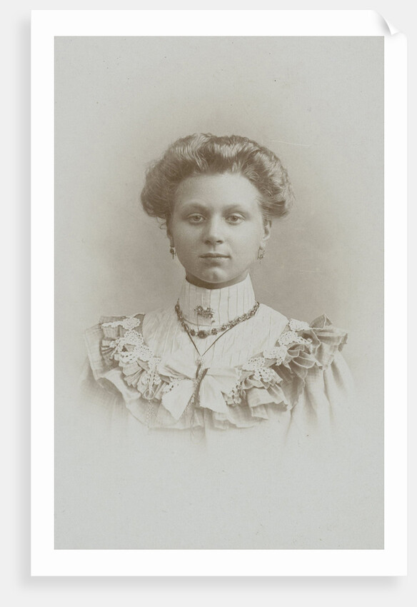 Studio portrait of young woman by Josephus Hendrikus Petrus Coppens