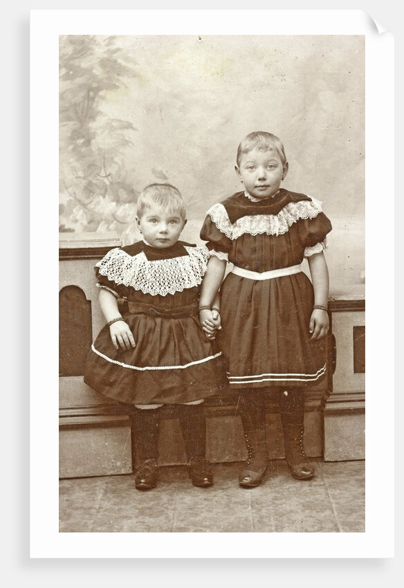 Studio portrait of two children by J. Siewers & Zoon