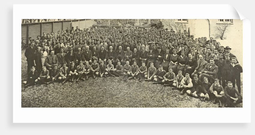 School photo with teachers and students by Anonymous