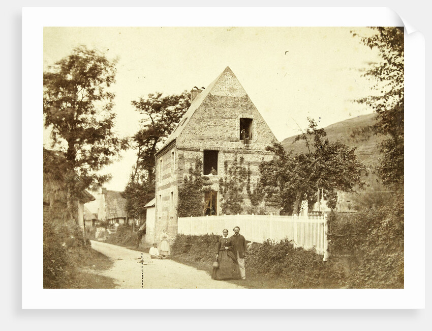 House in village street in Petit Dalles by Girard