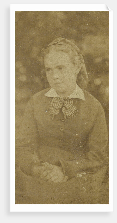 Portrait of a Young Woman with folded hands by Anonymous