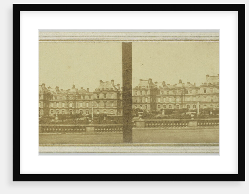 View of Palais du Luxembourg, Paris France by Leon Pierre Jouvin