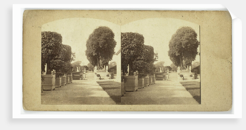 Reserves Gardens, Staircase of the esplanade of the castle, near the orangery by Anonymous