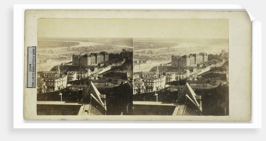 Lyon Jonction du Rhone et de la Saone, France by Fourvières