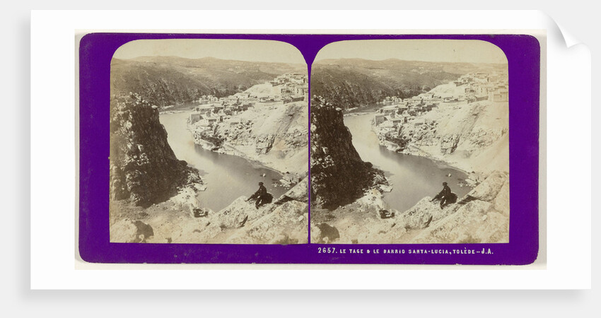 Le Tage et le Barrio Santa Lucia, Toledo, Spain by Jean Montaigue Andrieu