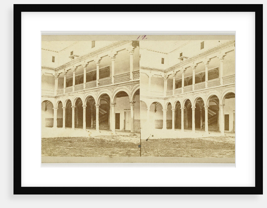 Alcada, Patio del Palacio Episcopal, Spain by J. Laurent