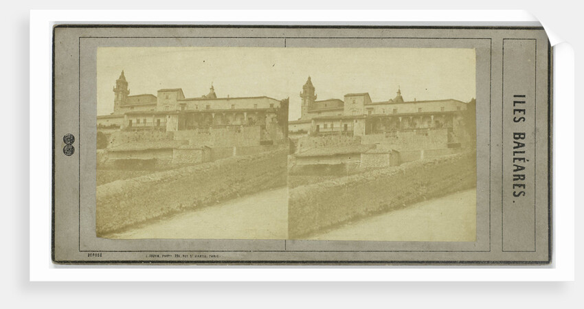 View of town in the Balearic Islands by Léon Pierre Jouvin