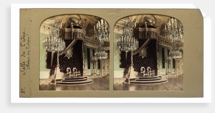 Throne Hall Palais des Tuileries France by Florent Grau