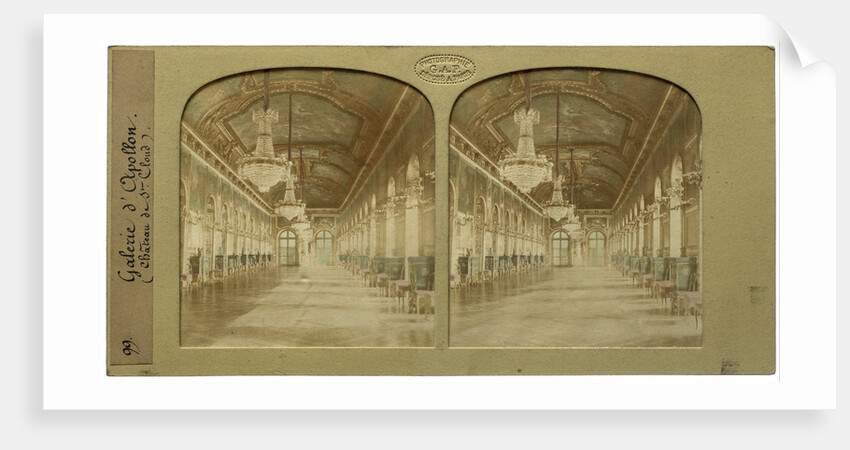 Apollo Gallery Château de Saint-Cloud Palace in Saint-Cloud by Henri Guerard