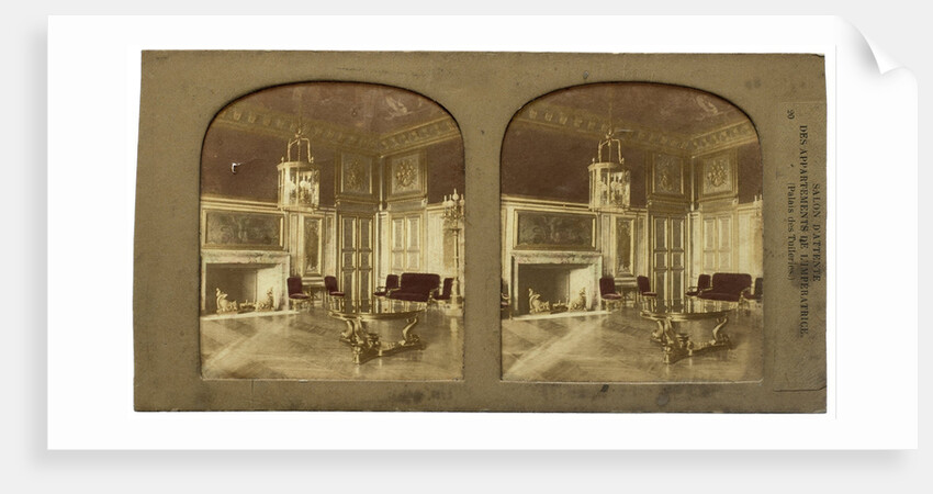 l'Imperatrice homes of Waiting Room Tuileries Palace Paris France by Florent Grau