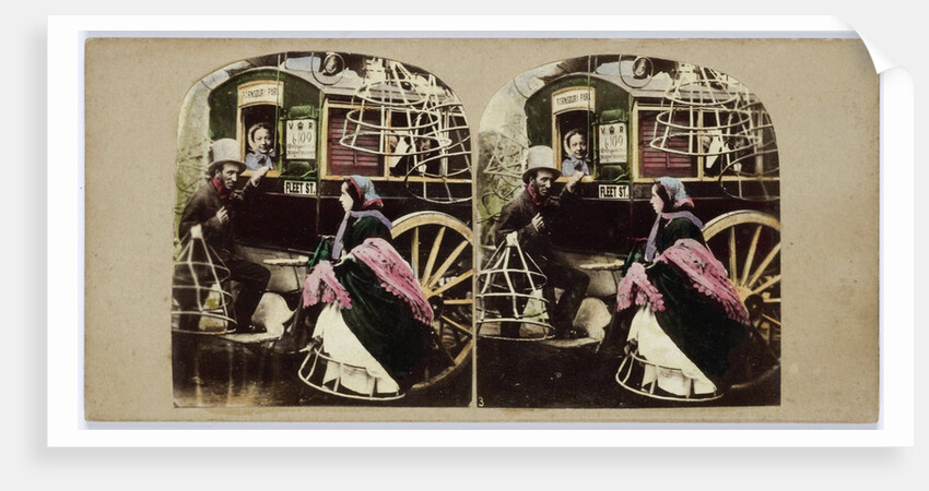 New Omnibus Regulation. Werry sorry'm, but yer l'av to leave yer Krinerline outside (Vide Punch) by Alfred Silvester