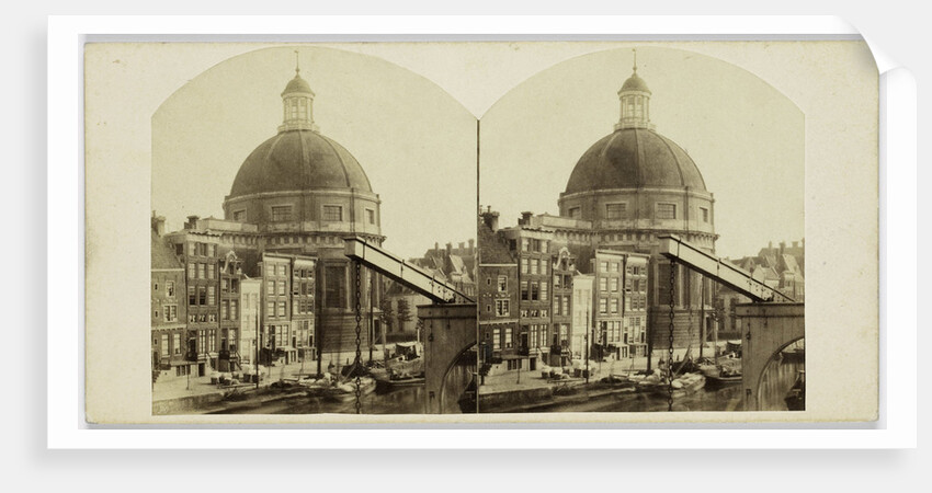 The Lutheran New Church, Luthersche Nieuwe Kerk, on the Singel in Amsterdam Haarlemmersluis by Pieter Oosterhuis