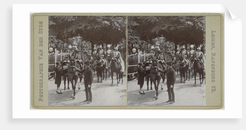 Netherlands, Leiden, horsemen dressed as knights by Anton F. van der Stok