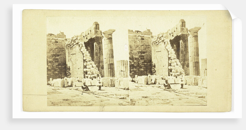 Interior Athens Parthenon on Acropolis, No. 272 by Anonymous