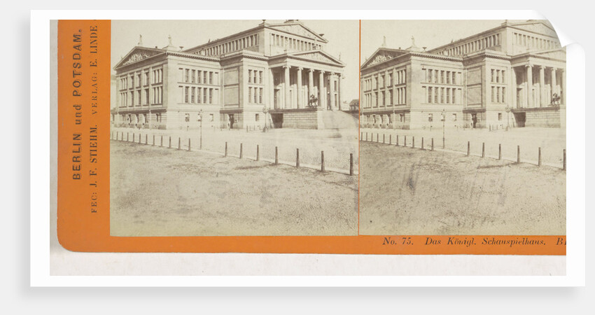The Konigl. Schauspielhaus Berlin, Germany by Johann Friedrich Stiehm