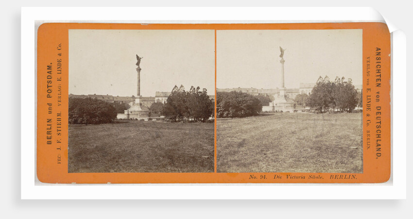 The Victoria Saule Berlin, Germany by Johann Friedrich Stiehm