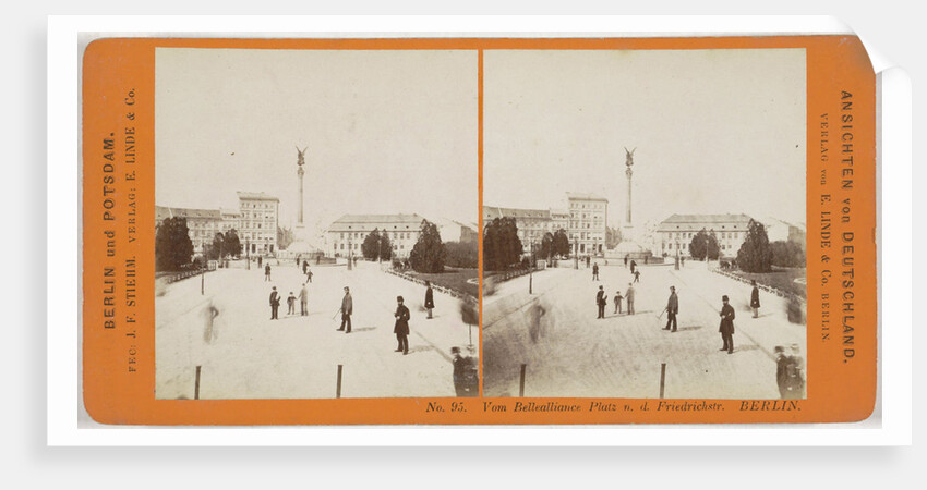 From the Belle Alliance Platz Berlin Friedrichstrasse, Germany by Johann Friedrich Stiehm