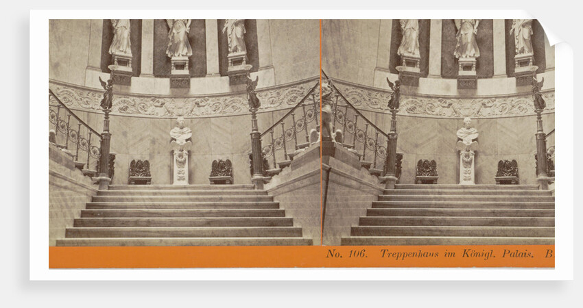 Treppenhaus im Königl Palais Berlin, Germany by Johann Friedrich Stiehm