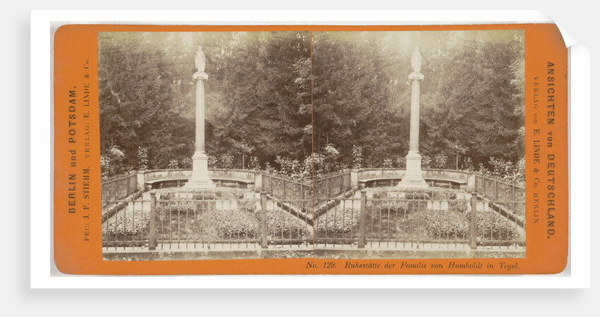 Ruhestatte der Familie von Humboldt in Tile, Germany by Johann Friedrich Stiehm