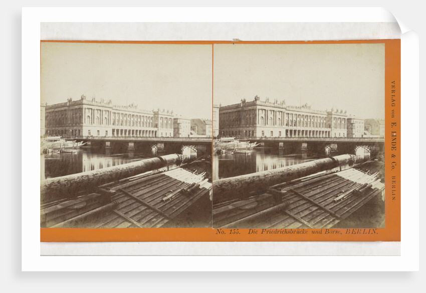 The Frederick Bridge and Borse, Berlin, Germany by Johann Friedrich Stiehm
