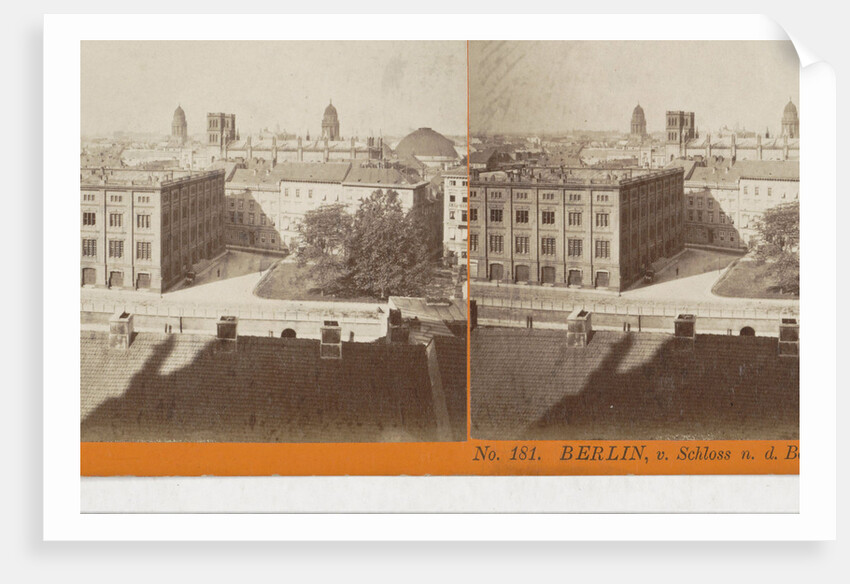 Berlin, v. Schloss n. D construction Academie, Germany by Johann Friedrich Stiehm