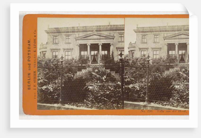 Villa von der Heidt, Berlin, Germany by Johann Friedrich Stiehm