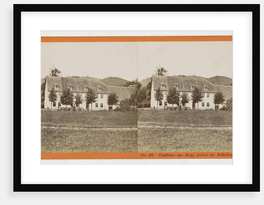 Gasthaus zur Burg in Anhalt Selkethal, Germany by H. Selle & E. Linde & Co