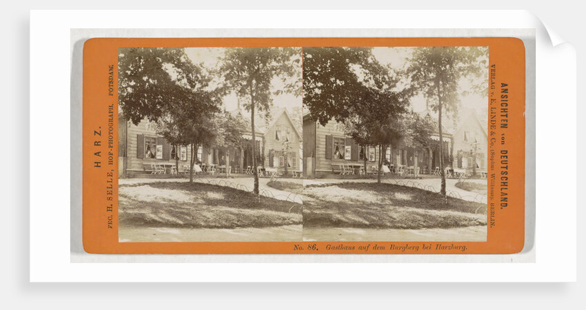 Gasthaus on the Burgberg bei Harzburg, Germany, H. Selle by Sophus Williams & E. Linde & Co