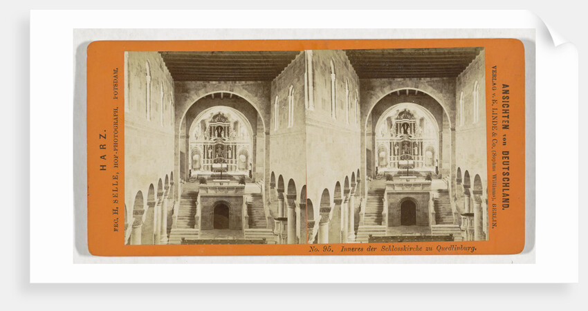 Castle Quedlinburg, Germany, H. Selle by Sophus Williams & E. Linde & Co