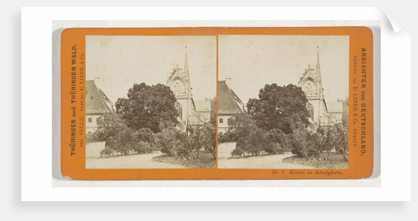 Church in Schulpforta, Germany by H. Selle & E. Linde & Co