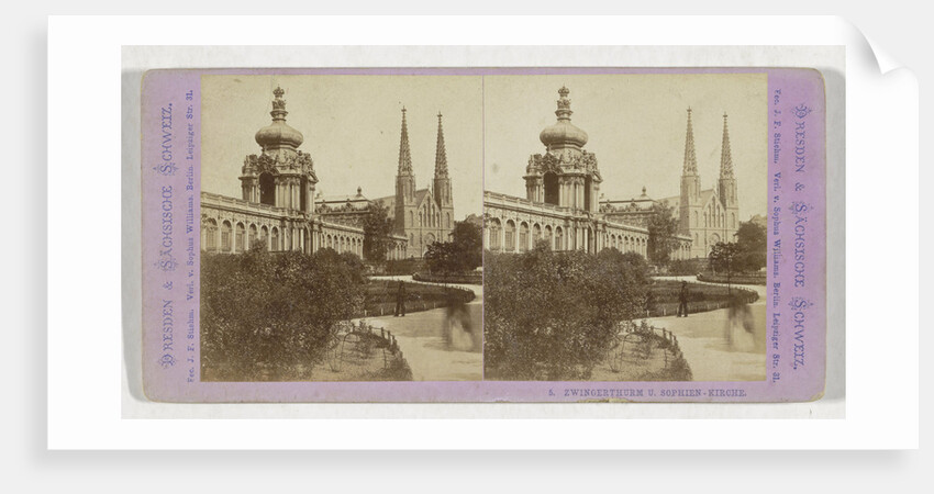 Zwingerthurm and Sophien-Kirche, Germany by Johann Friedrich Stiehm