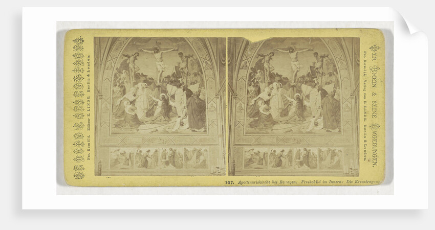 Apollinariskirche Remagen. Freskobild im Innern: That Kreuztragung, Germany by E. Linde