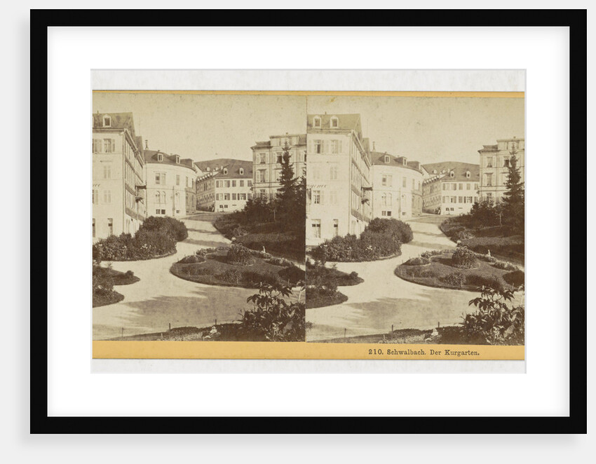 Schwalbach der Kurgarten, Germany by Johann Friedrich Stiehm
