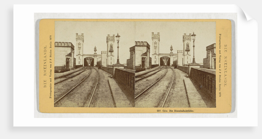Cologne That Eisenbahnbrucke, Germany by Johann Friedrich Stiehm