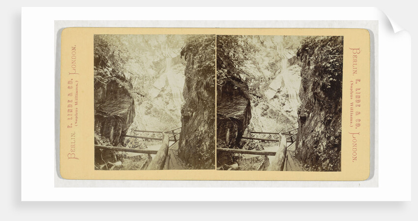 Wimbach Gorge, near Berchtesgaden, Germany by Sophus Williams & E. Linde & Co