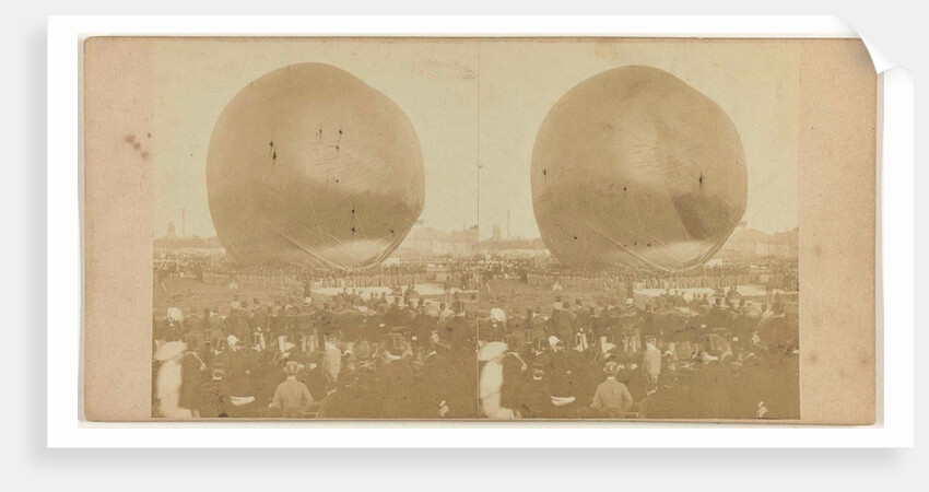 Nadars balloon terrain Palace of Industry in Amsterdam by Jan D. Brouwer