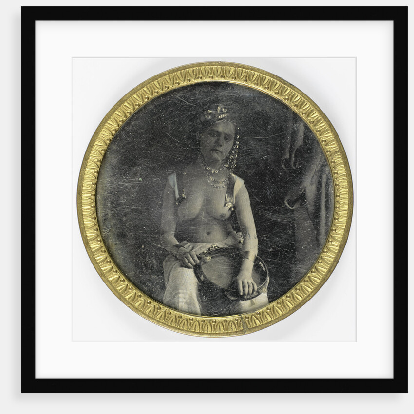 Half Naked woman in arabic costume by Anonymous