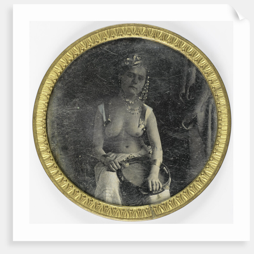 Half Naked woman in arabic costume by Anonymous