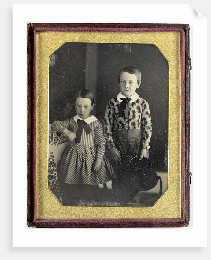 Portrait of a Young Boy and Girl by Anonymous