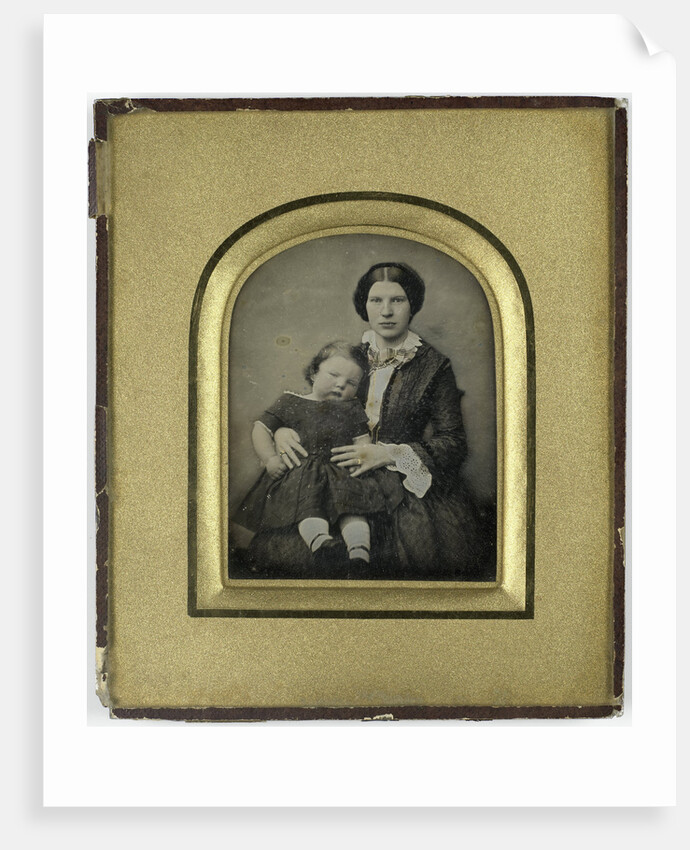 portrait of a woman with child by Anonymous