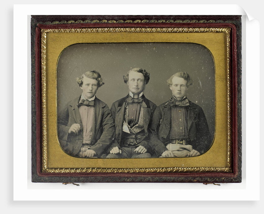 Portrait of a father and two sons by Anonymous