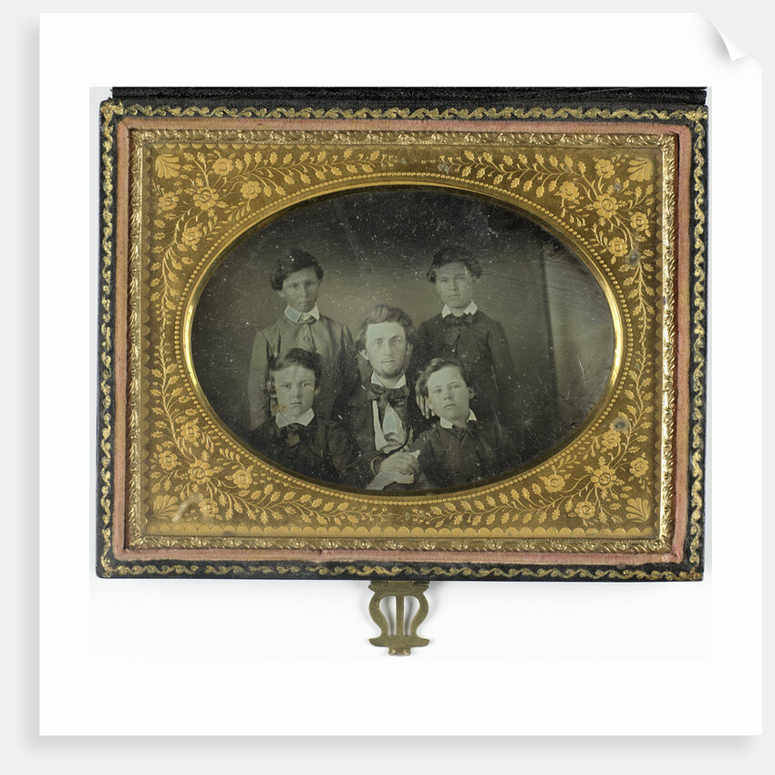 Portrait of a father and four sons by Anonymous