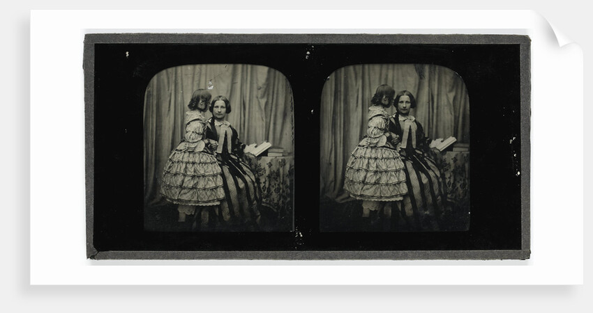 Portrait of mother and daughter by Anonymous